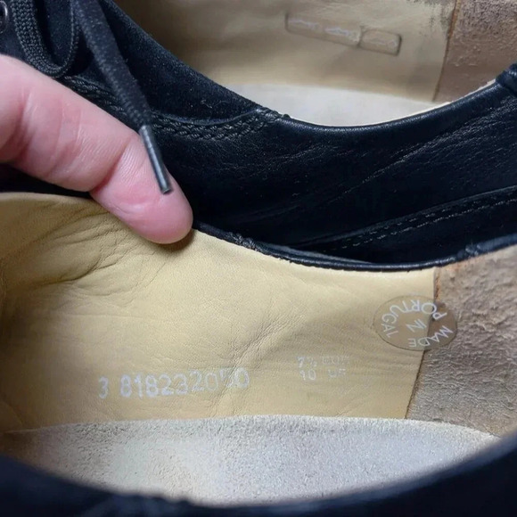 Mephisto Womens 10  Mobils Leather Lace Up Comfort Trainers Shoes - Picture 13 of 16